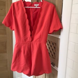 Bright Orange Romper!